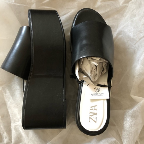 Zara TRF black platform wedges - Picture 7 of 7